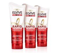 L'Oréal Paris Elvive Rapid Reviver Balsamo Intensif Istantanée Total Repair 5, Enrichi avec Amminoacide et Vitamine E pour cheveux dansés Lot de 3