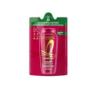 L'Oréal Paris Elvive Shampooing sublimant pour tous les cheveux colorés ou méchés, couleur protégée pour 40 lavages et luminosité extrême, avec vitamine C pure, recharge respectueuse de