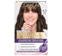 L'Oréal Paris Coloration permanente Excellence Cool Crème – Châtain Ultra Cendré (4.11)