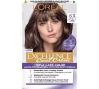 L'Oréal Paris Excellence Cool Crème Hair Dye 6.11 Ultra Ash Dark Blonde