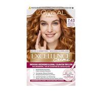 L'Oréal Paris Excellence Creme 7.43 Coloration capillaire Rouge - Coloration cheveux (Rouge, Blond Cuuvré Gold, Belgique, 63 mm, 100 mm, 163 mm)