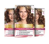 L'Oréal Paris Excellence Creme Coloration capillaire, 6 Blond Foncé, 3 x 268 g