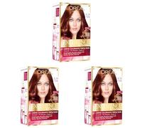 L'Oréal Paris Excellence Crème Coloration Permanente Cheveux - Nuance : Acajou Cuivré (6,54) (Lot de 3)