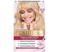 L'Oréal Paris Excellence Crème Permanent Hair Colour – Shade 10.21 Lightest Pearl Blonde, 100 ml