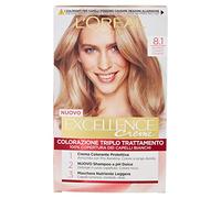 L'Oréal Paris Excellence Crèmes, Teinte Colorante avec Triple Traitement Avancé, Couvre les Cheveux Blancs pour un Résultat Longue Durée, 8.1 Blond Clair Cendres