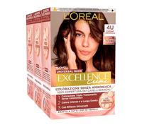 L'Oréal Paris Excellence Creme Universal Nude Coloration Permanente Châtain 4U Triple Traitement - 3 Teintes