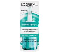 L'Oréal Paris Exfoliant pour tous types de peaux, peau lisse et uniforme, avec niacinamide et 25 % AHA + BHA + PHA, Bright Reveal, 25 ml