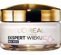 L'Oréal Paris Expert 50+ Crème Visage Nuit, raffermissement, Réduction des Rides, Régénération, Contient du rétinol et des peptides, 50 ml