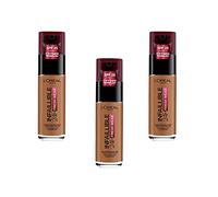L'Oréal Paris Fond de Teint Fluide Infaillible 24h Fresh Wear - Tous Types de Peaux - 340 Cuivre, Lot de 3 (3 x 30 ml)
