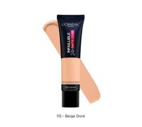 L'oreal Paris Fond De Teint Infaillible 24h Matte Cover - Couvrant Matifiant Et Léger - 115 Beige Doré