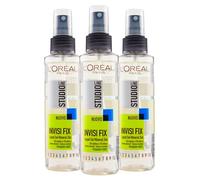 L'Oréal Paris Gel Cheveux Spray 3x Studio Line Invisi Fix Tenue 5 Forte | Longue Durée 24h Sans Résidus