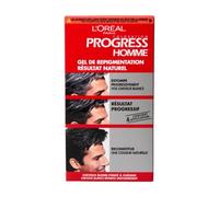 L'Oréal Paris Progress Homme, Gel de Repigmentation Naturelle, Coloration des Cheveux Blancs, 4 Applications & 1 Shampooing Nutritif Inclus