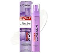 L'Oréal Paris Glass Skin Fluide hydratant pour peau repulpée et brillante avec acide hyaluronique + 5% [vitamine B3 + Pro B5 + C] Revitalift Filler 50 ml