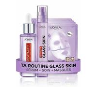 L'oréal Paris Glass Skin Trio - Soin Éclat Lissant - Sérum + Soin + Masque X4
