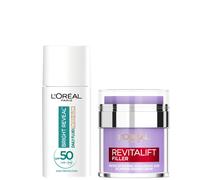 L'Oreal Paris Hyaluronic Filler Water Cream & Tinted Glow SPF50+ (Various Shades) - Pearl Glow
