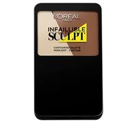L'Oréal Paris Indefectible Sculpt Palette 300 Medium Dark/Make Up Contouring Palette avec technologie Gel to-Powder Convient également pour les débutants Contouring 1 x 10 g
