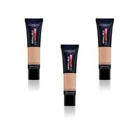 L'Oréal Paris Infaillible 24H Mat Cover Fond de Teint Matifiant - 145 Beige Rosé, lot de 3 (3 x 30ml)
