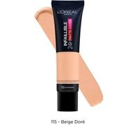 L'Oréal Paris Infaillible 24H Matte Cover Fond de Teint Haute Couvrance Matifiant/Léger 115 Beige Doré