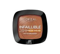 L'Oréal Paris - Poudre Bronzante Longue Tenue - Waterproof - Infaillible 24H Fresh Wear - Teinte : Mat Foncé (450) - 26,4 g