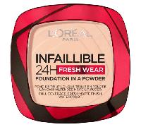 L'Oréal Paris - Fond de Teint Poudre Longue Tenue - Waterproof - Infaillible 24H Fresh Wear - Teinte : Sable Rosé (180) - 53 g