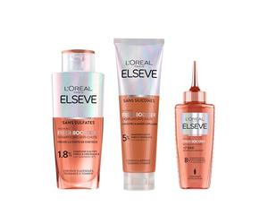 L'Oréal Paris Kit Anti-Chute Growth Booster Shampoing Après-Shampoing Sérum | Kit Cheveux Abîmés Anti-Chute Formule avec Aminexil-R, Niacinamide et Extrait de Racine de Gingembre, Lot de 3