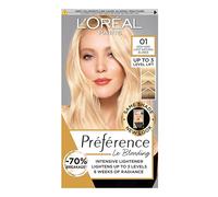 L'Oréal Paris Kit de coloration permanente pour cheveux avec coloration et baume de soin pour cheveux Blonding 01 Blond naturel très clair
