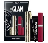 L'Oréal Paris Kit de maquillage 3 pièces avec mascara pour cils, eye-liner et rouge à lèvres Volume Million Lashes Mascara (Noir) Infaillible Matte Resistance (Rouge) Superliner Perfect Slim (Noir)