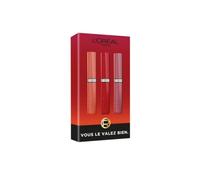 L'Oréal Paris - Laque à Lèvres Liquide Effet Vinyle - Couleur Intense & Fini Brillant - 16h* de Brillance Laquée Inarrêtable - Sans Transfert - Infaillible Laque Resistance - Coffret Trio