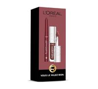 L'Oréal Paris - Lip Kit - Crayon Contour des Lèvres Blurfiller & Huile à Lèvres Plump Ambition - Effet Flouté & Repulpant - Teinte : Worth It Intense + Nuit Sparkle