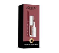 L'Oréal Paris Lip Kit Duo Blurfiller Crayon 570 Worth It Intense et Plump Ambition Lip Oil 510 Nuit Sparkle