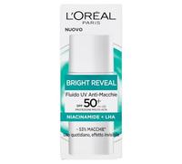 L'Oréal Paris Liquide UV Anti Taches SPF 50+ Tous Types de Peaux Protection et Taches Adoucissantes avec Niacinamine et Vitamine E Bright Reveal 50ml