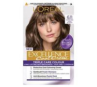 L'Oreal Paris L'Oréal Paris Excellence Cool Crème Coloration permanente, coloration éclatante à domicile avec jusqu'à 100% de couverture des cheveux blancs, pro-kératine, jusqu'à 8 semaines de colora