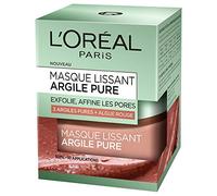 L'Oréal Paris - Masque Argile Visage Exfoliant - Peau Purifiée & Pores Lissés - Aux 3 Argiles Pures & à l'Algue Rouge - Résultats Rapides & Visibles - Tous Types de Peaux - 50 ml