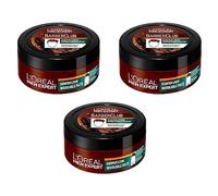L'Oréal Paris Men Expert Barber Club Surfer Look Workable Lot de 3 pots de pâte à cheveux 75 ml chacun
