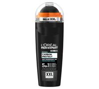 L'Oréal Paris Men Expert Carbon Protect Déodorant Bille Homme 100ml | Protection 48h, Formule carbone absorbant, Anti-traces jaunes et blanches, Séchage ultra rapide, Format XXL