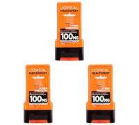 L'ORÉAL Paris Men Expert Hydra Energetic Gel Douche Homme, Taurina Effet Réveil immédiat, 300 ml (Lot de 3)