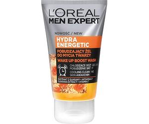 L'Oréal Paris Men Expert Hydra Energetic Gel nettoyant pour le visage avec effet rafraîchissant et stimulant la peau, 100 ml