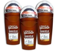 L'Oréal Paris Men Expert Lot de 3 déodorants roll-on Barber Club anti-transpirants au parfum boisé 3 x 50 ml (3)