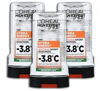 L'Oréal Paris Men Expert Lot de 3 gels douche et shampoing Hydra Energy Extreme Sport -3,8 °C 3 x 250 ml