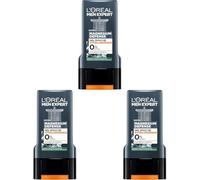 L'Oréal Paris Men Expert Magnesium Defense Gel Douche Hypoallergénique 0% (Lot de 3)