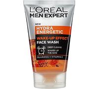 L'Oréal Paris Men Expert Wake-up Effect Nettoyant visage Hydra Energetic avec vitamine C*, pour une peau terne et fatiguée, nettoie les pores et dynamise la peau 100 ml