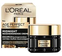 L'Oréal Paris Midnight Crème pour femme : régénère la peau pendant la nuit et protège pendant la journée avec une formule unique de régénération antioxydante, Age Perfect Zell Renaissance, 1 x 50 ml