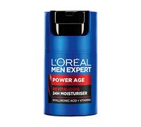 L'Oreal Paris NOUVEAU L'Oréal Men Expert Power Age Hydratant, hydratant et revitalisant à l'acide hyaluronique pour hommes, conçu pour les peaux vieillissantes, sèches et ternes 50 ml
