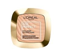 L'Oréal Paris Paris Poudre Nourrissante Peaux Matures Teint Soyeux et Éclat Poudre Compacte Age Perfect N°02 Clair à Moyen, 1 x 9 g