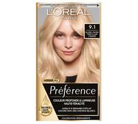 L'Oréal Paris Coloration Couvre 100% des cheveux blancs Oslo 9.1 Blond très clair cendré