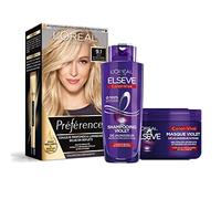 L'Oréal Paris Préférence Coloration Permanente Blond Nordique 9.1 Oslo | Couvre 100% cheveux blancs, Huile brillance incluse, Éclat jusqu'à 8 semaines, Flacon 100% plastique recyclé