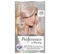 L'Oréal Paris Préférence Soin Patine Post-Décoloration 02 Blond Irisé | Neutralise reflets jaunes 4 semaines, Cheveux 4x plus nourris, Sans ammoniaque, Application 5 minutes