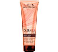 L'Oréal Paris Pure Liss Shampoing Sans Sulfate à l'Huile de Tournesol - Lissage & Discipline - Cheveux Frisés & Indomptables - 250 ml