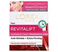 L'Oréal Paris Revitalift Crème de jour hydratante sans parfum, lifte visiblement, raffermit et hydrate la peau, formulée avec des extraits de probiotiques naturels, 50 ml