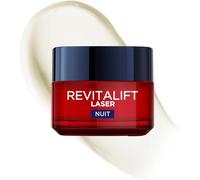 L'Oréal Paris Revitalift Laser Crème Masque Nuit Anti-Rides 3 Actifs 50ml | Pro-Rétinol Acide Hyaluronique Vitamine C, Retexturise & répare, Hydrate intensément, Unifie le teint